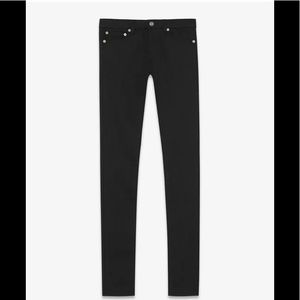 SAINT LAURENT Women's Low rise skinny jeans black